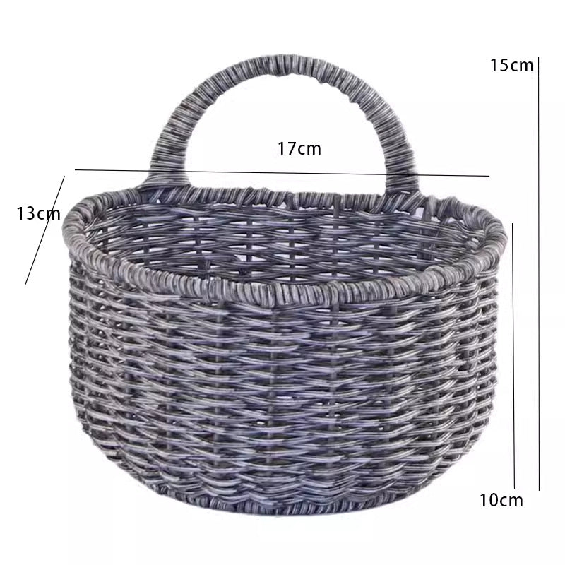 Chic Woven Storage Basket with Ergonomic Handle Kalsten
