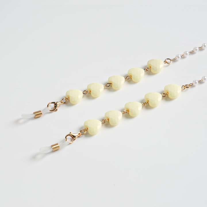 Heart-Shaped Beaded Eyewear Chain kalsten