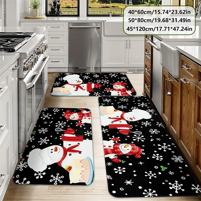 Christmas Tree Pattern Kitchen Mat