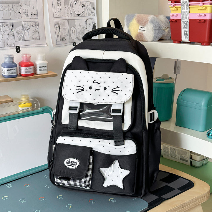 Cute Cat-Themed School Backpack Kalsten