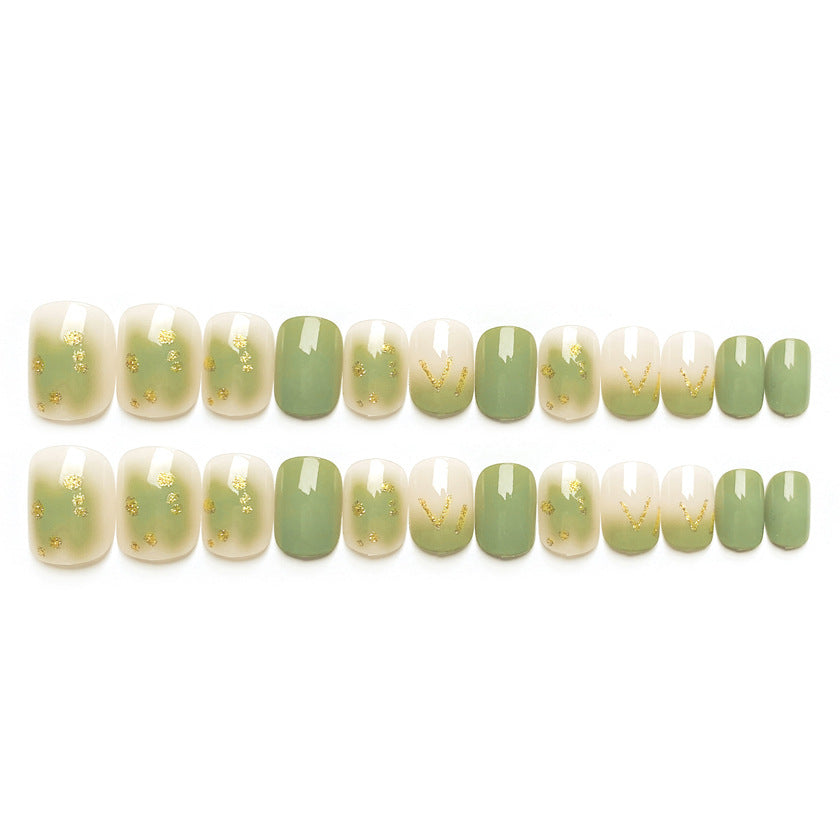 Geometric Pattern Press-On Nail Set