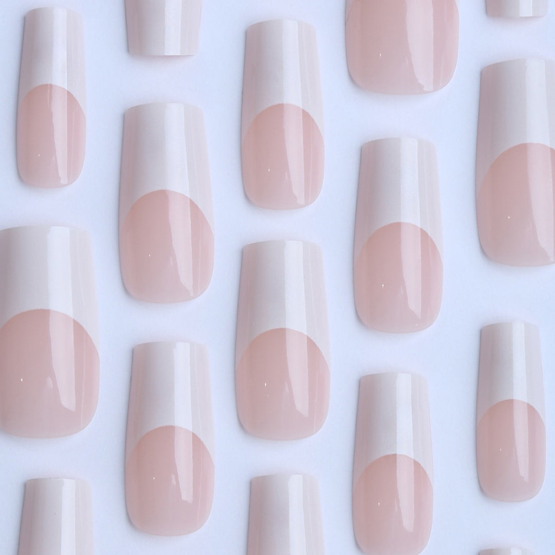 Artificial nail tips with French manicure Kalsten