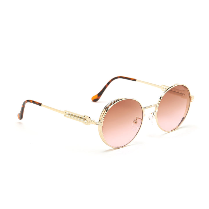 Women's round vintage sunglasses with exclusive metal frame Kalsten