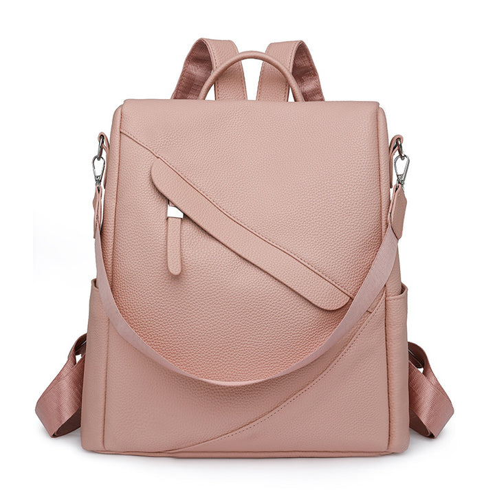 Chic Textured Leather Backpack Kalsten