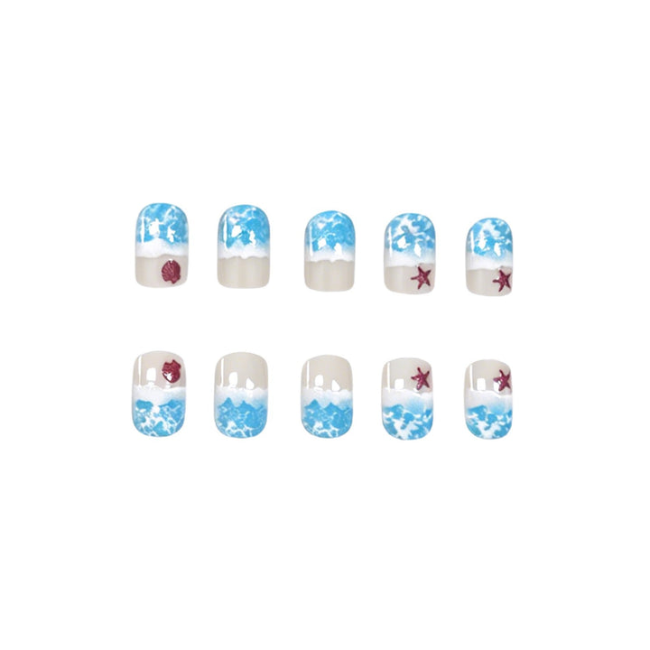 Coastal Ocean-Inspired Nail Art Kalsten