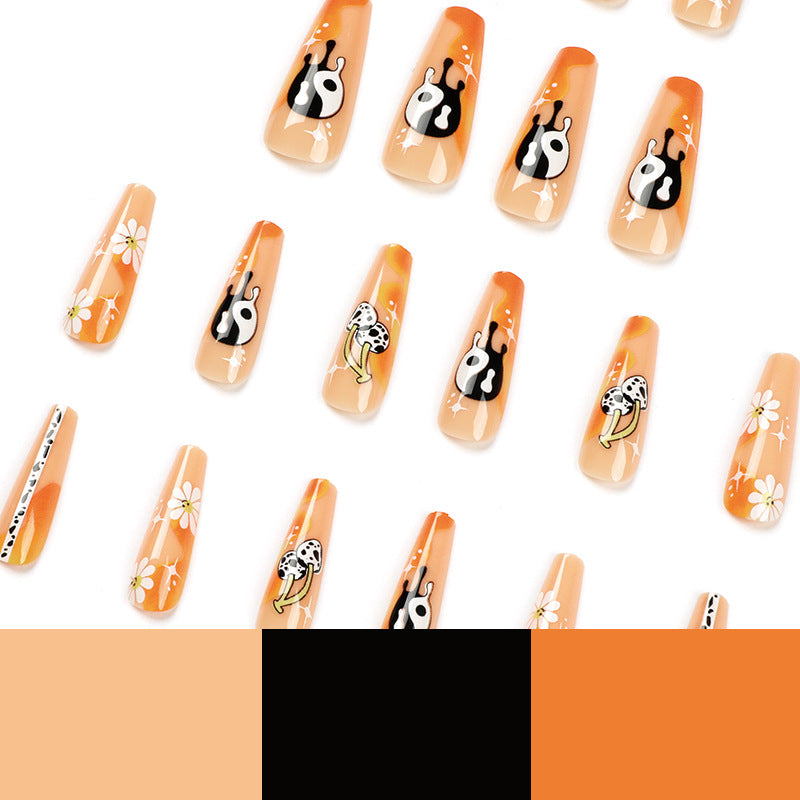 Artful acrylic nails with stylish patterns Kalsten