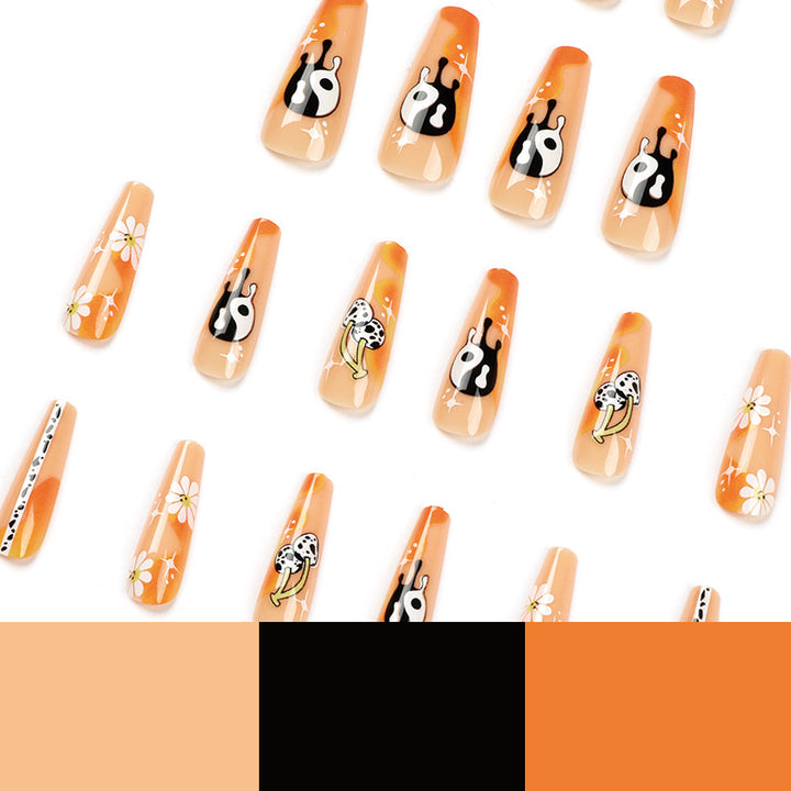 Artful acrylic nails with stylish patterns Kalsten