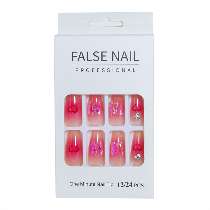 Decorative Press-On Nail Set with 3D Accents Kalsten