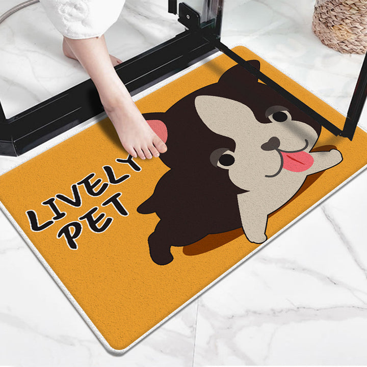 Cute Cartoon Dog-Themed Doormat Kalsten