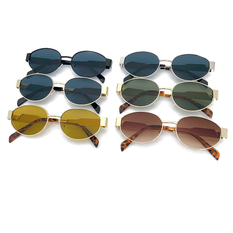 Fashionable oversized sunglasses with metal frame Kalsten