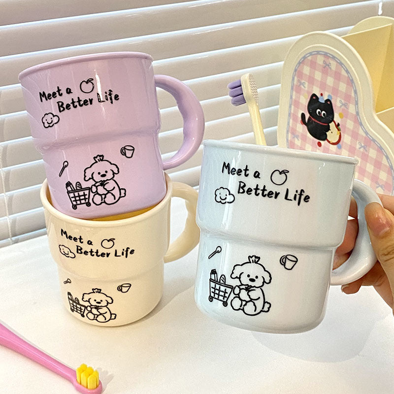 Ceramic mug with cute animal design Kalsten