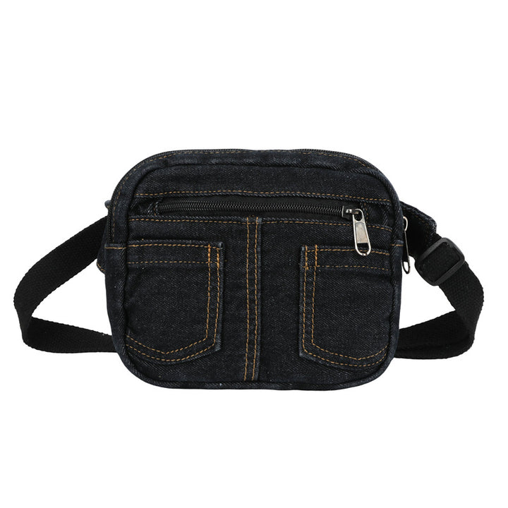 Compact Denim Crossbody Bag Kalsten