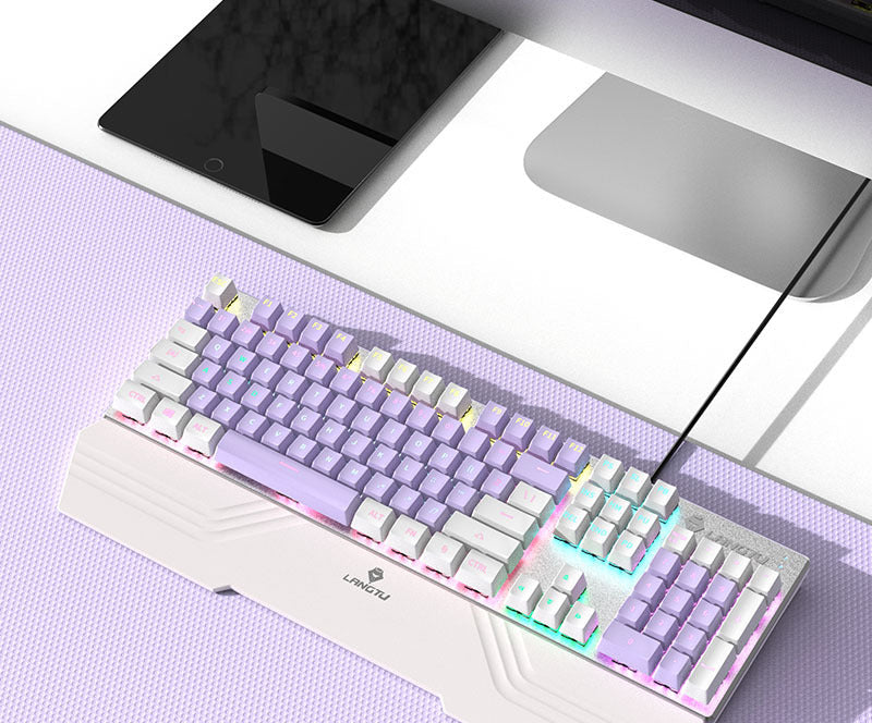 Wired Mechanical Keyboard with RGB Lighting Effects Kalsten
