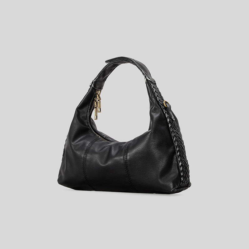 Braided Handheld Leather Bag
