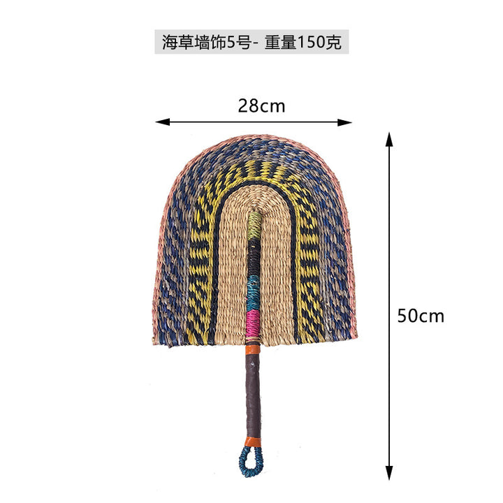 Ladies hand-woven fan made of natural material Kalsten