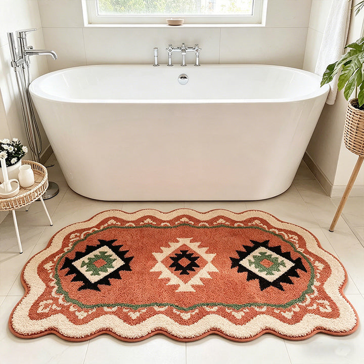 Decorative Ethnic Pattern Bath Mat Kalsten