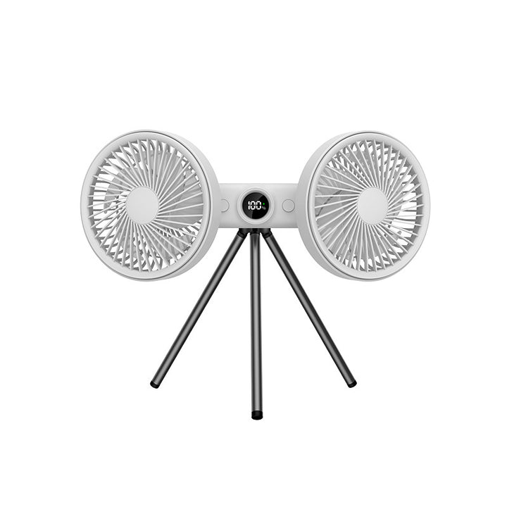 Women's standing fan with dual fan heads and digital control Kalsten