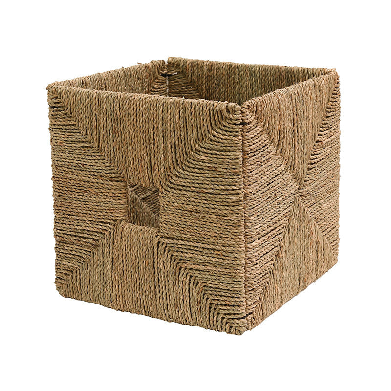 Handwoven Natural Fiber Storage Bin Kalsten