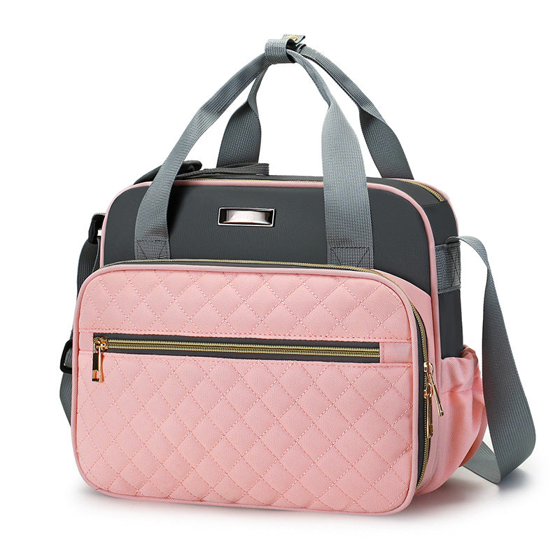 Quilted Multi-Pocket Diaper Tote Kalsten