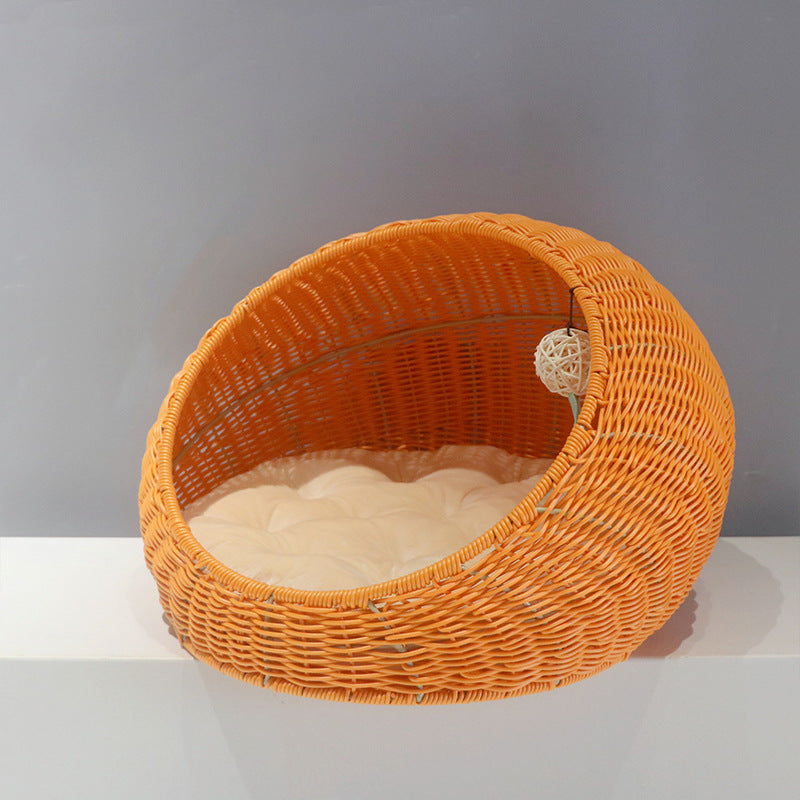 Cozy floor cushion in round design Kalsten
