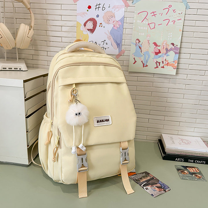Stylish Multi-Functional Backpack with Decorative Features Kalsten