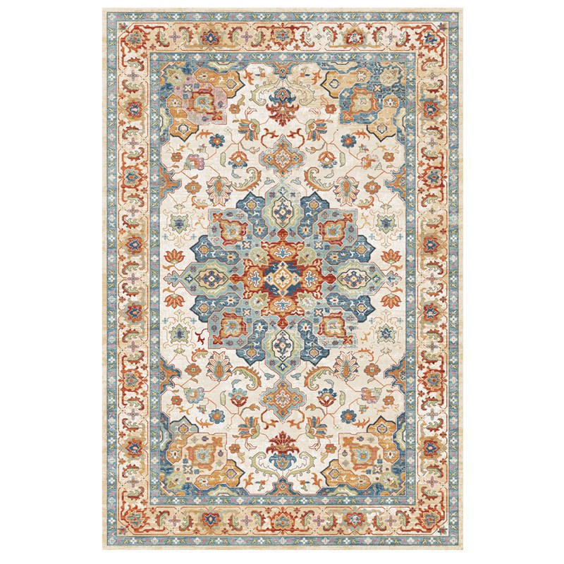 Vintage Floral Medallion Area Rug