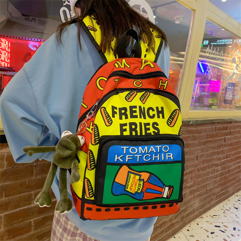 Graphic Print Casual Backpack Kalsten