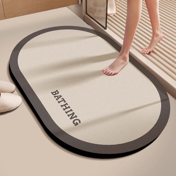 Decorative Floral Embossed Bath Mat