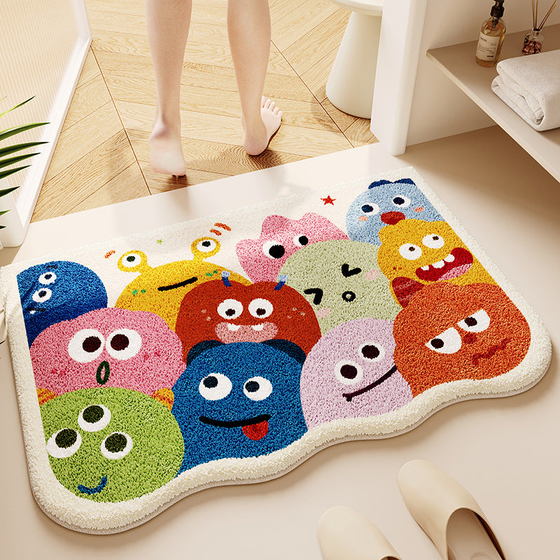 Cartoon Animal-Themed Bath Mat Kalsten
