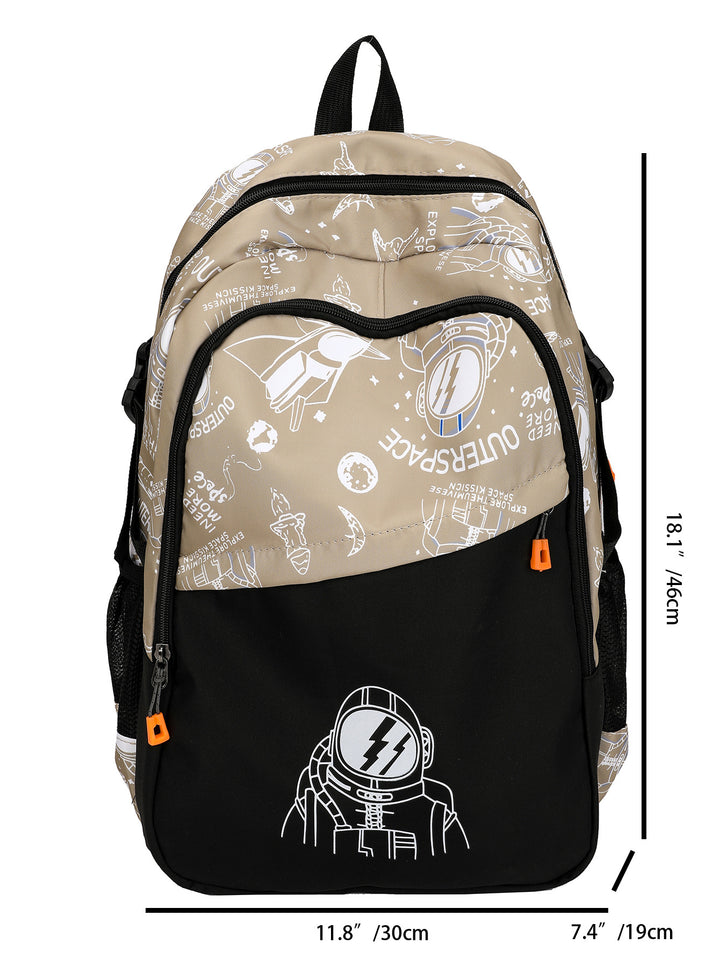 Astronaut-Themed Graphic Backpack