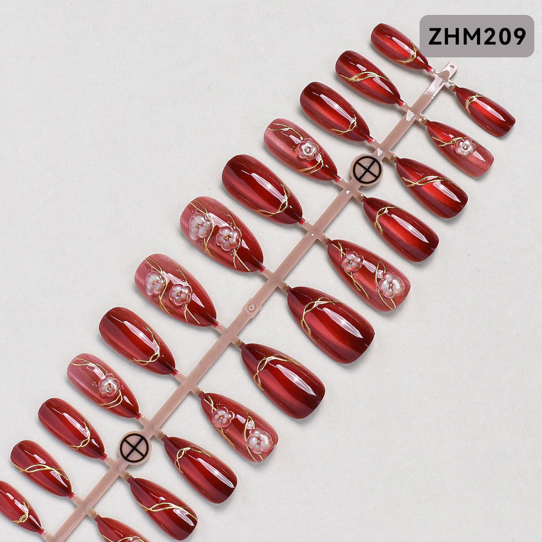 Decorative Press-On Nail Set Kalsten