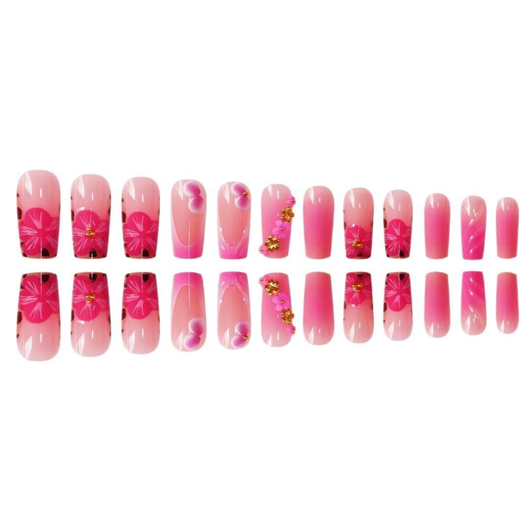 Floral Designer Acrylic Nail Art Kalsten