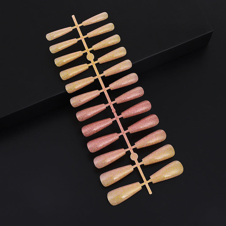 Nail art set with glitter and elegant transitions Kalsten