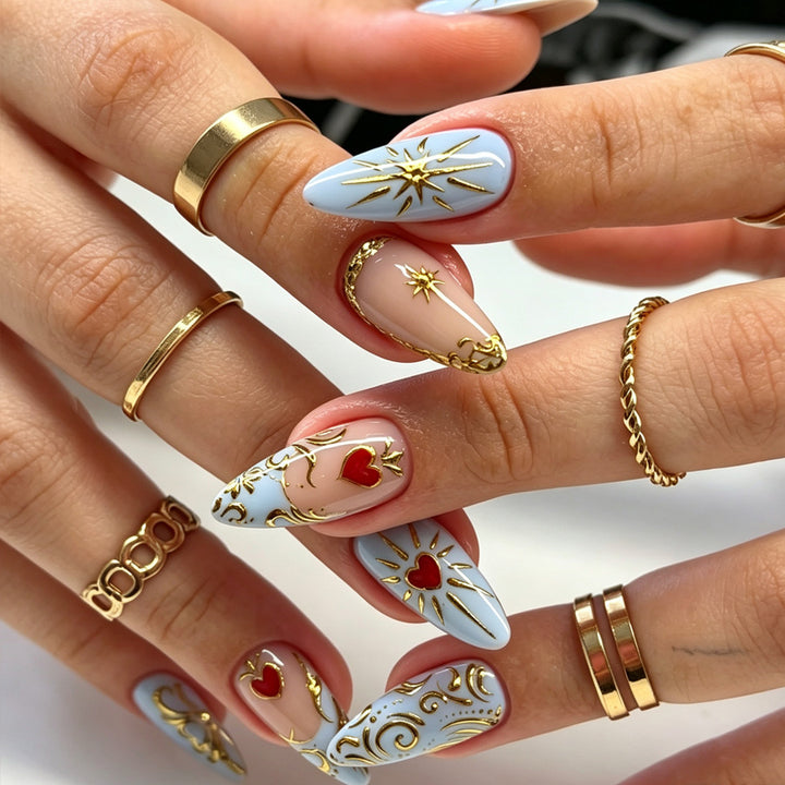 Artistic Decorative Press-On Nails Kalsten