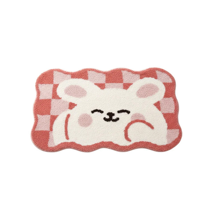 Cute Cartoon Bunny-Themed Bath Mat Kalsten