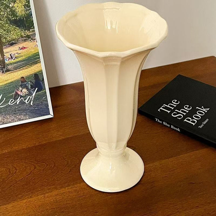 Elegant Floral Ceramic Vase