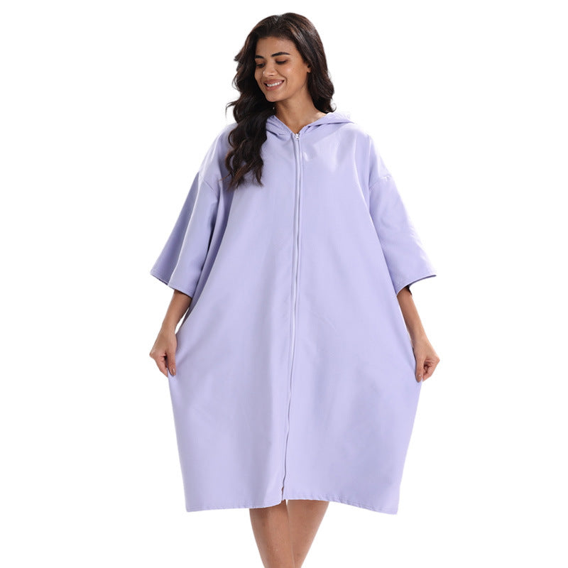Practical and comfortable bathrobe poncho Kalsten