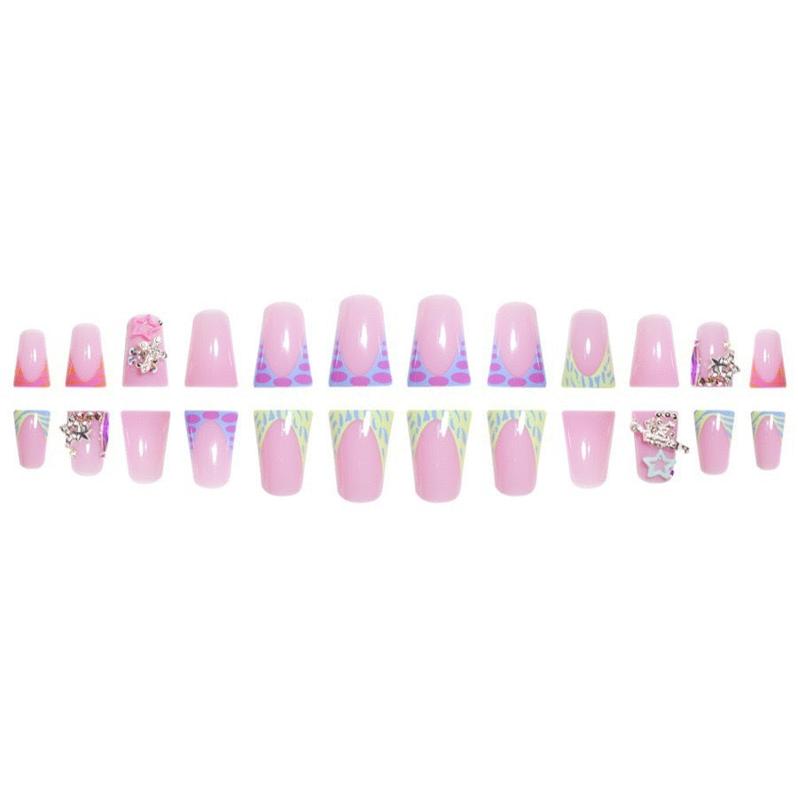 Decorative Stiletto Press-On Nail Art Set Kalsten