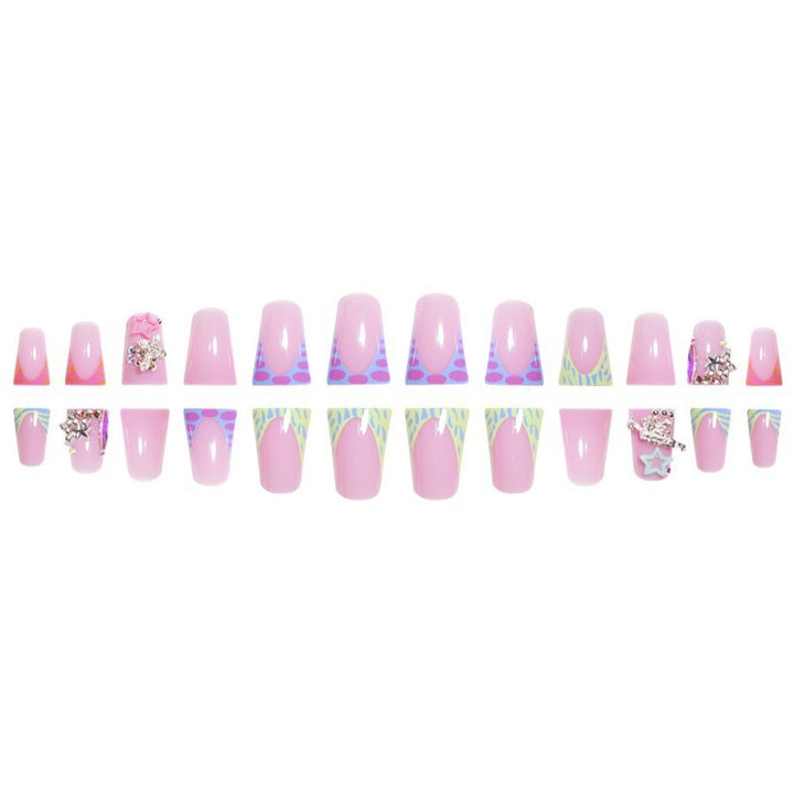 Decorative Stiletto Press-On Nail Art Set Kalsten
