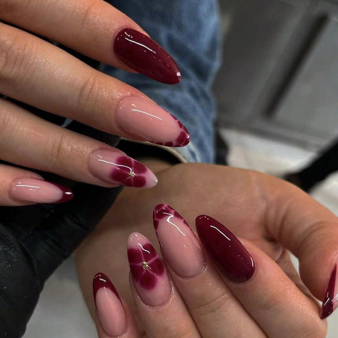 Artistic Floral Accent Nail Art Kalsten