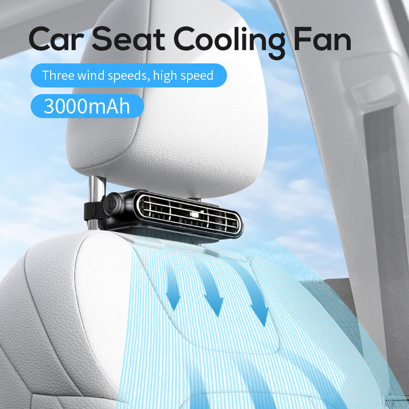 Unisex nan compact clip-on car vent air purifier and fan with adjustable louvers Kalsten