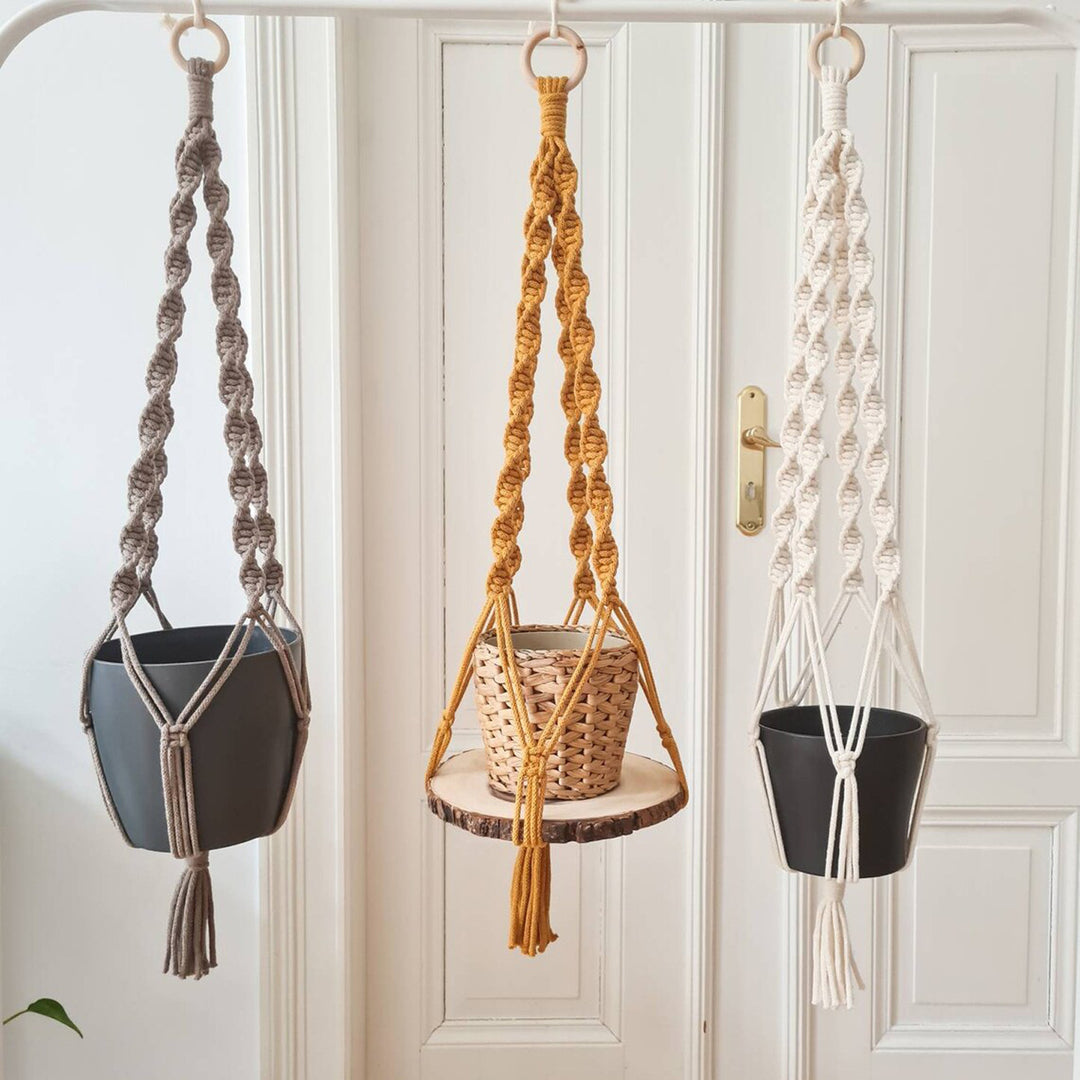 Macrame Wall Hanging Decor with Braided Design Kalsten