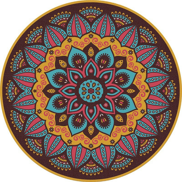 Mandala-Inspired Decorative Area Rug Kalsten