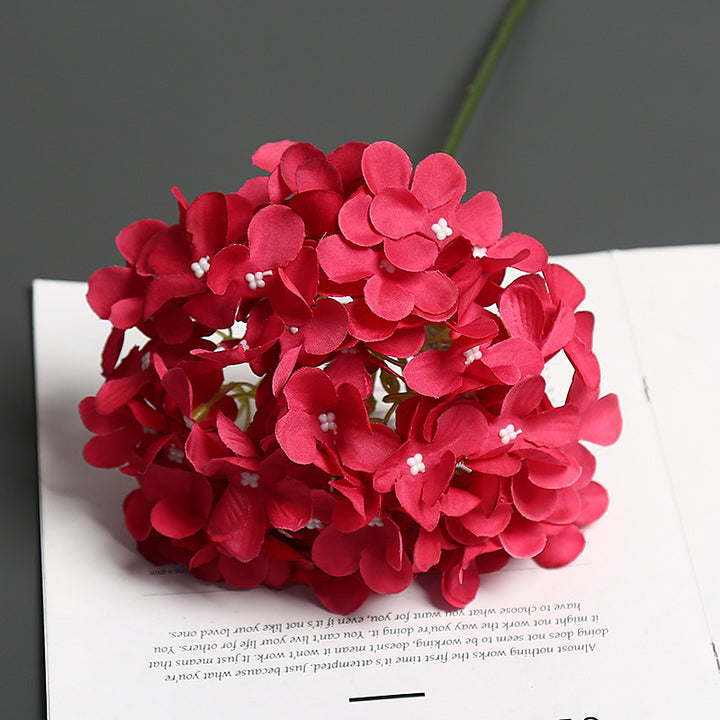 Realistic Floral Hydrangea Stem