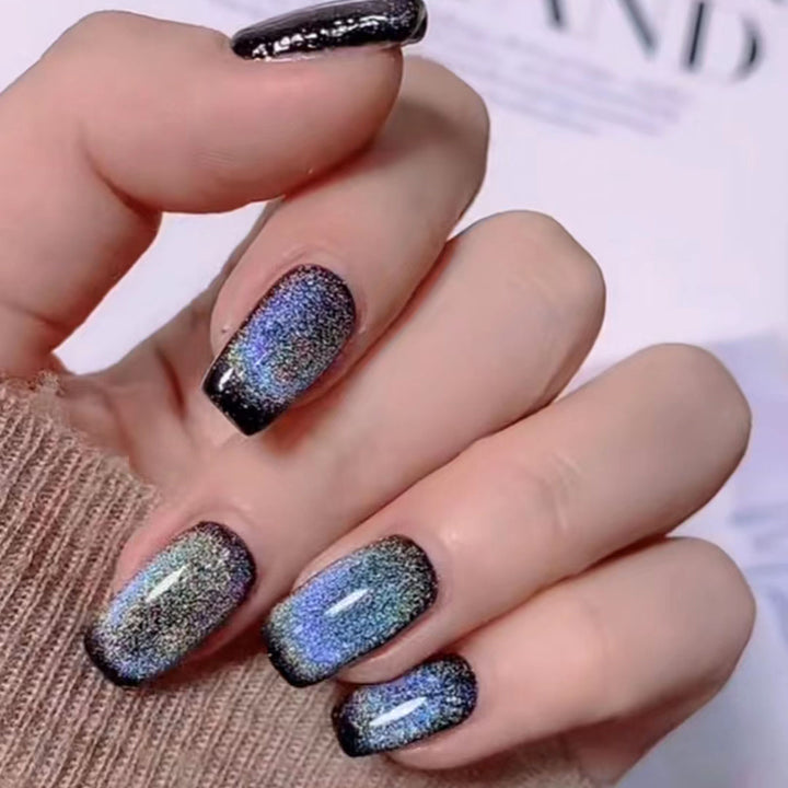 Glossy Holographic Press-On Nail Set