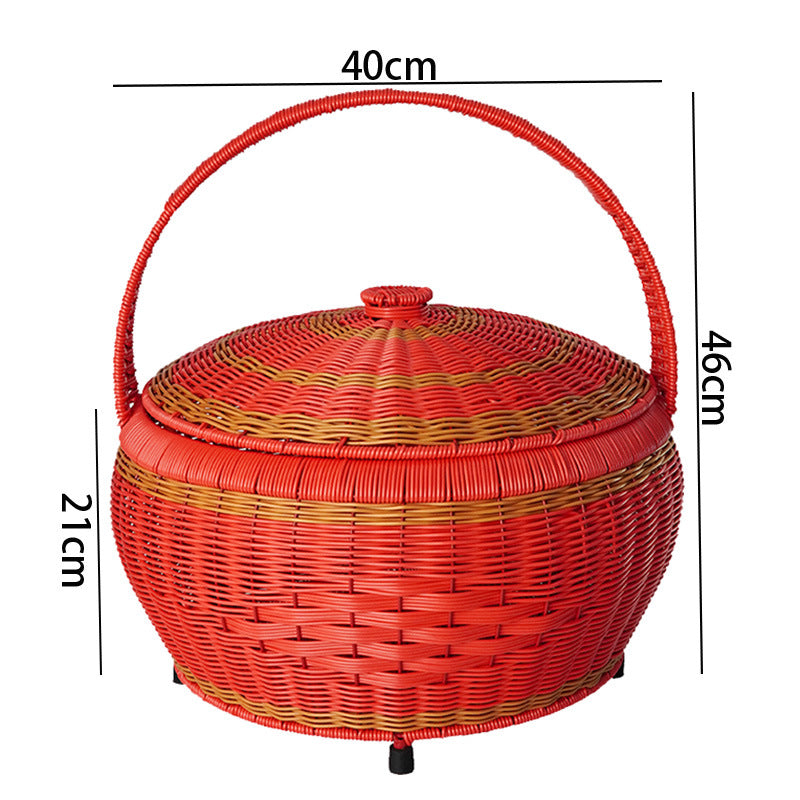 Multi-Tiered Woven Storage Basket Kalsten