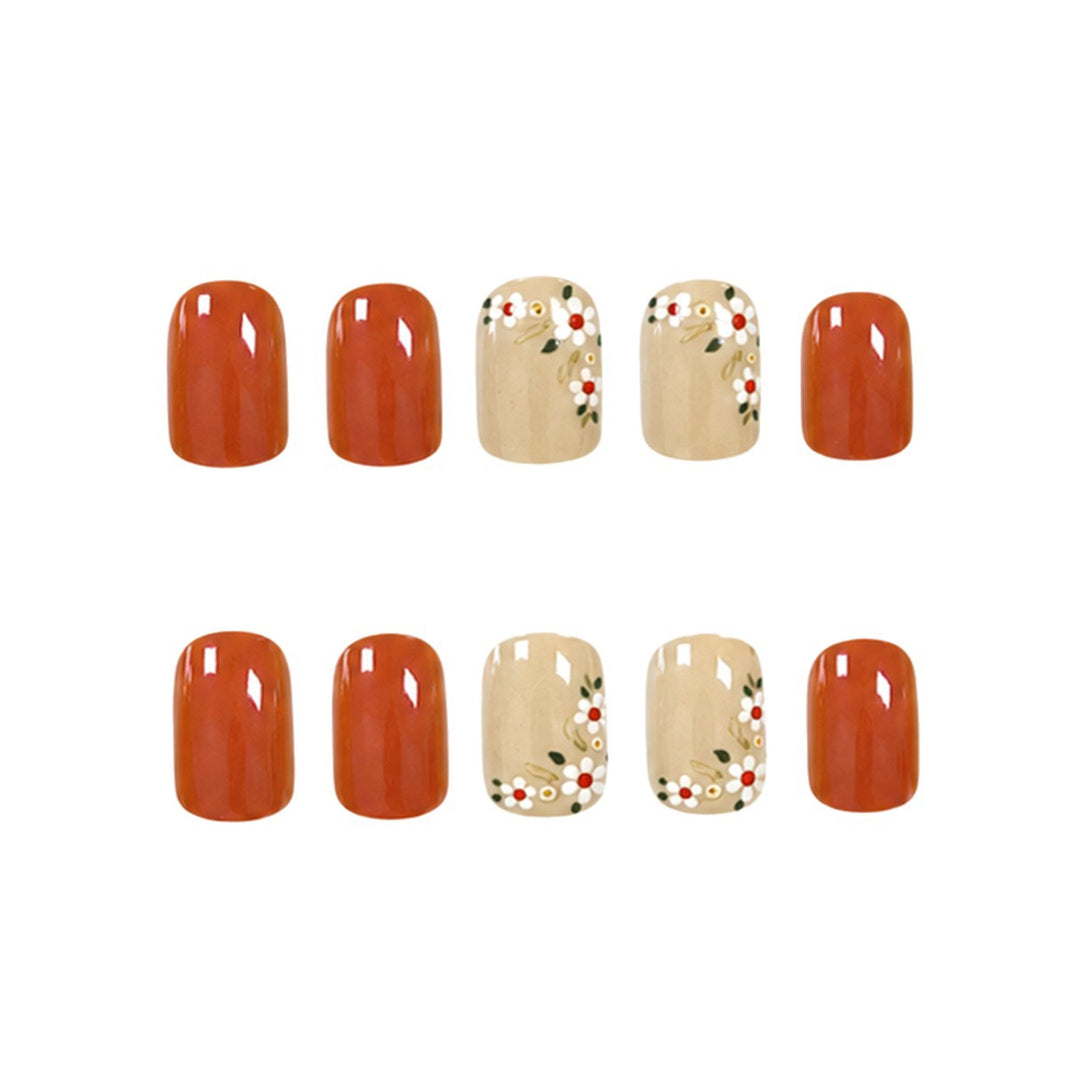 Floral Art Acrylic Nail Set Kalsten