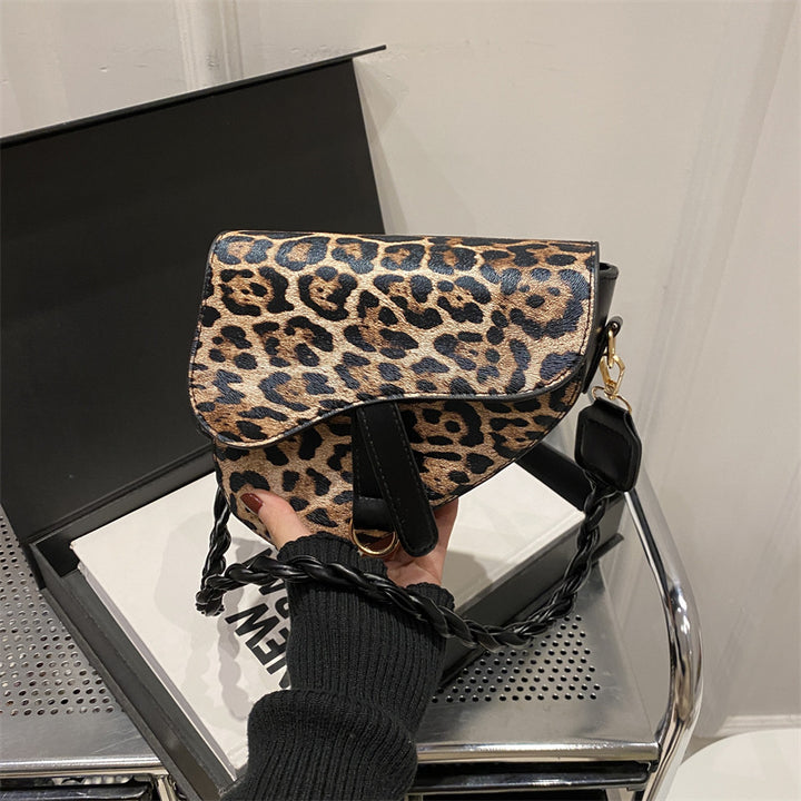 Leopard Print Crossbody Bag