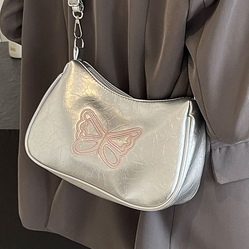 Elegant Butterfly Motif Crossbody Bag