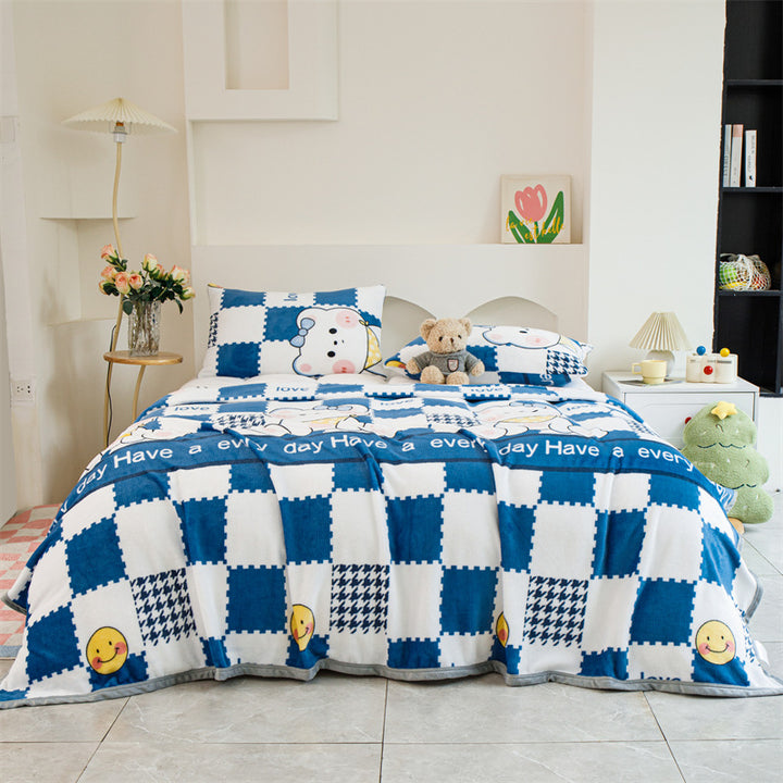 Women Patterned Blanket made of Soft Cotton Kalsten